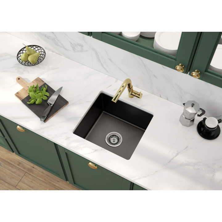Zlewozmywak ceramiczny 1-KOMOROWY bianco stal ZCB A103 – Deante