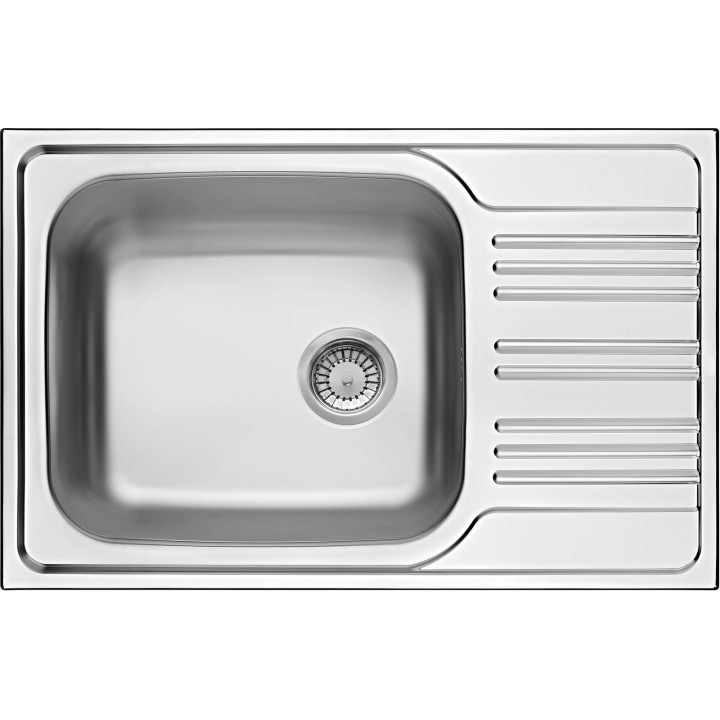 Zlewozmywak stalowy 1-KOMOROWY z ociekaczem dekor stal ZEX 311B