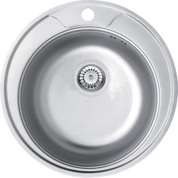 Zlewozmywak stalowy 1-KOMOROWY dekor stal ZHC 3813 – Deante