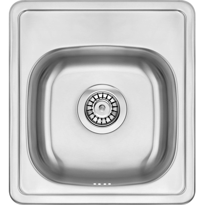 Zlewozmywak stalowy 1-KOMOROWY satyna stal ZHM 0100 – Deante