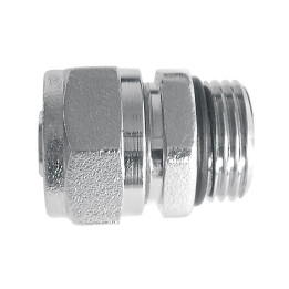 Złączka zaciskowa do RUR miedzianych 15X1-2" niklowana – Ferro