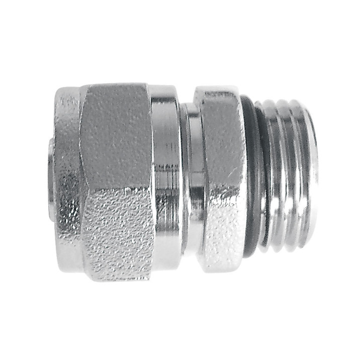 Złączka zaciskowa do RUR miedzianych 15X1-2" niklowana – Ferro