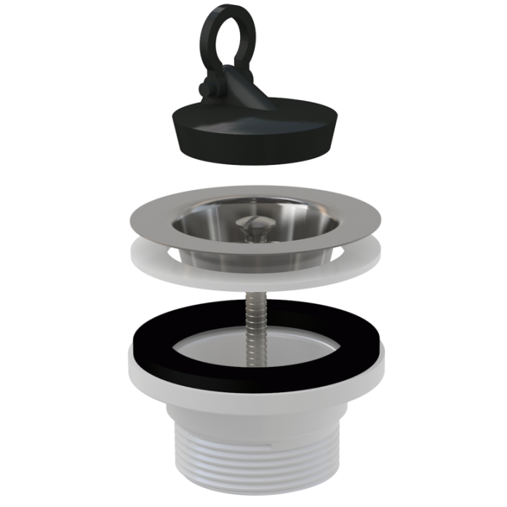 Spust zlewozmywaka 6/4", sitko nierdzewne DN70 – Alcadrain