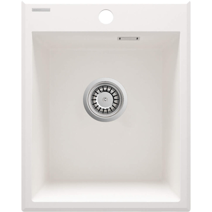 Zlewozmywak granitowy 1-KOMOROWY alabaster stal ZQE A104 – Deante