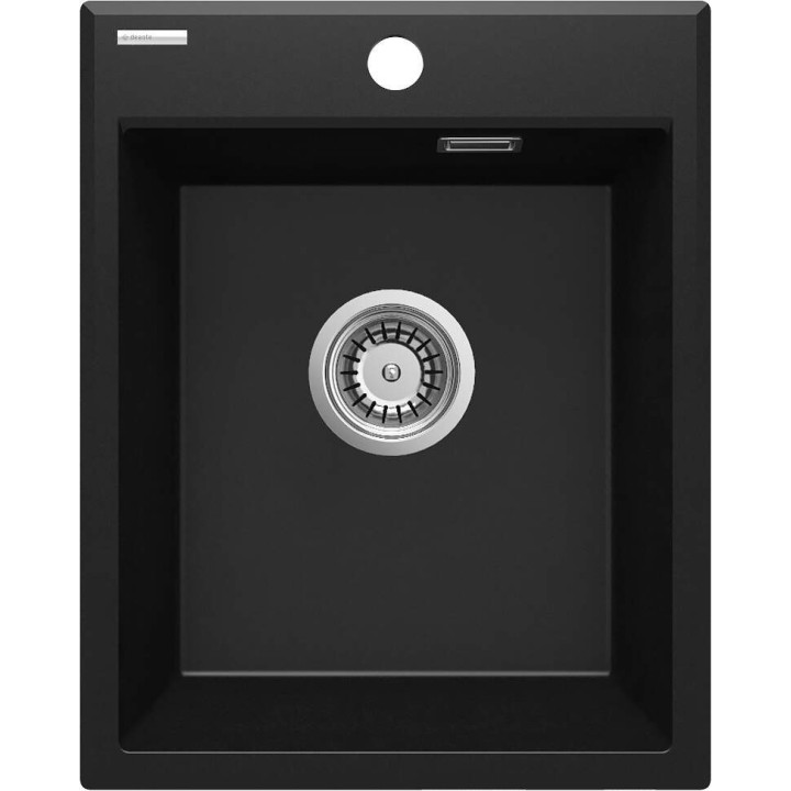 Zlewozmywak granitowy 1-KOMOROWY nero nero ZQE N104 – Deante
