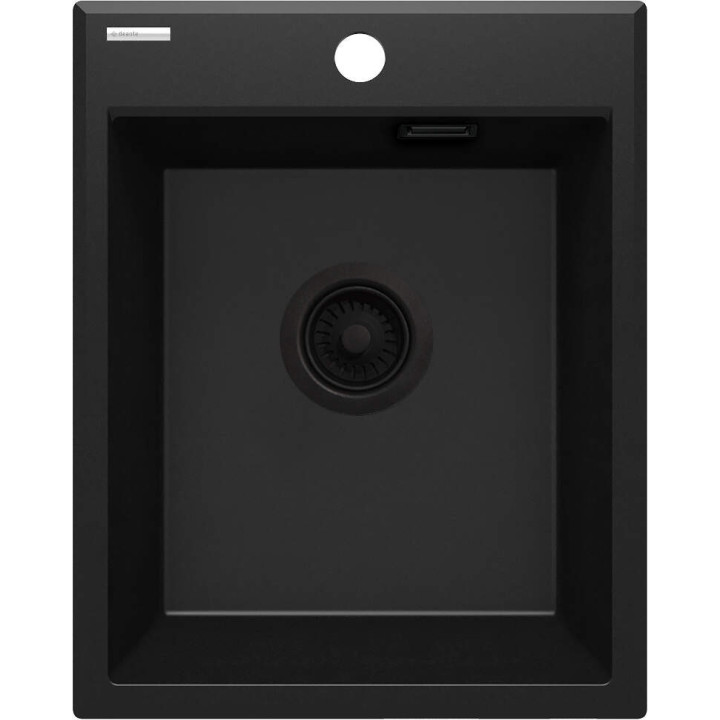 Zlewozmywak granitowy 1-KOMOROWY nero nero ZQE N104 – Deante