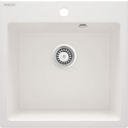 Zlewozmywak granitowy 1-KOMOROWY alabaster stal ZQJ A103 – Deante