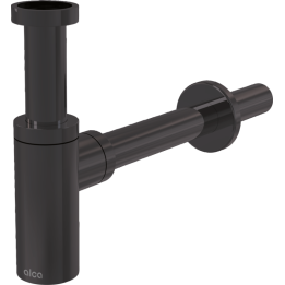 Półsyfon umywalkowy DN32 design, GUN metal-mat szczotkowany
