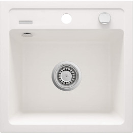 Zlewozmywak granitowy 1-KOMOROWY alabaster stal ZQZ A103 – Deante