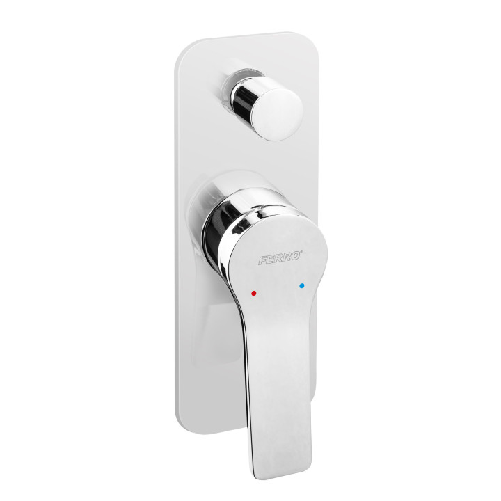 Stratos bateria natryskowa podtynkowa, 2-FUNKCYJNA, chrom – Ferro