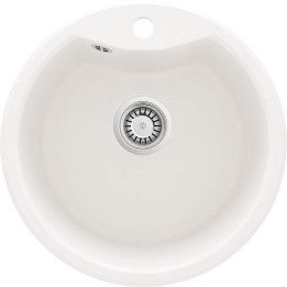 Zlewozmywak granitowy 1-KOMOROWY alabaster stal ZRS A803 – Deante