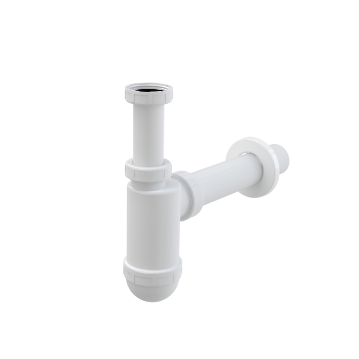 Polipropylenowy półsyfon umywalkowy DN40 z nakrętką Ø40 mm 5/4"