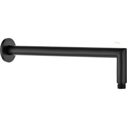 Wylewka prysznicowa ścienna - 325 mm stała nero nero cascada NAC