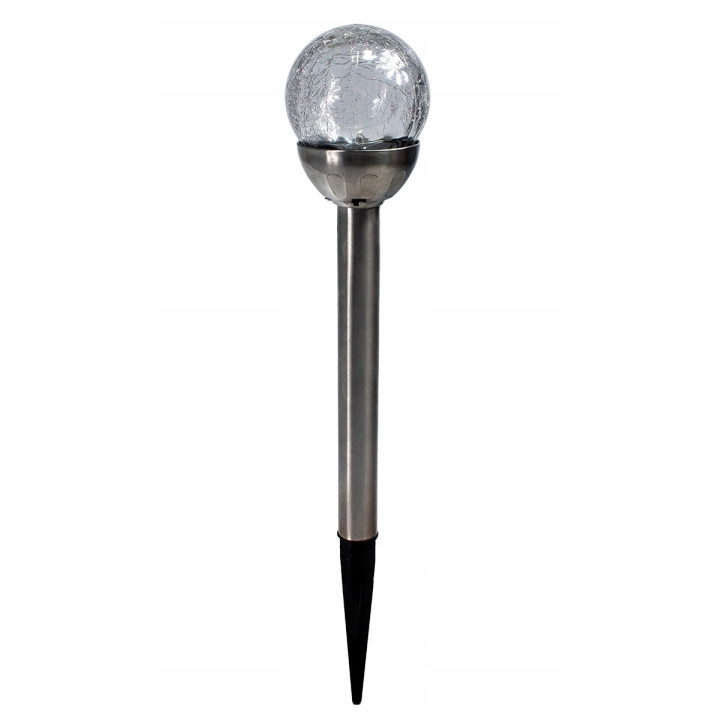 Lampa ogrodowa solarna LED kula RGB latarenka
