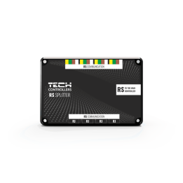 Sterowniki do instalacji - rozdzielacz RS-8 czarny – Tech