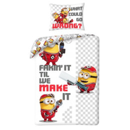 Pościel minionki MIN-0242BL mikrofibra – Halantex