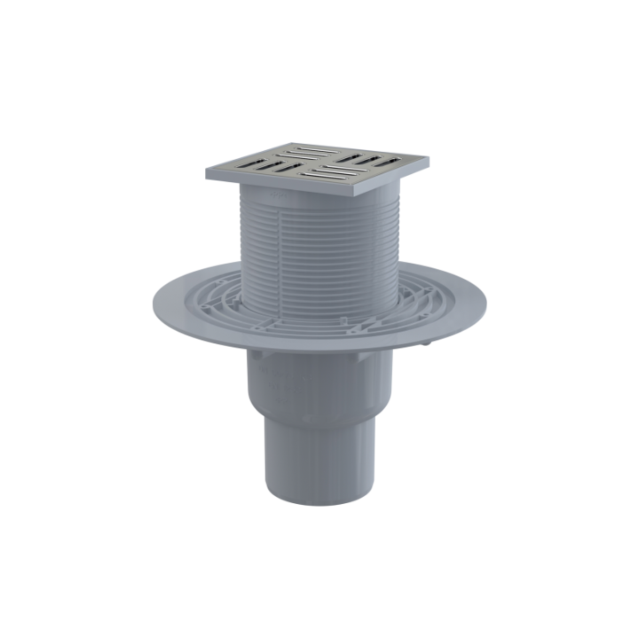 Kratka ściekowa 105×105/50/75 mm odpływ pionowy, kratka