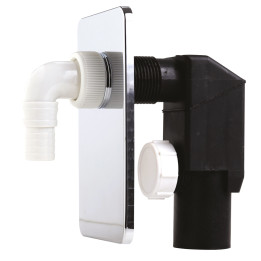 Syfon pralkowy podtynkowy DN40/50, chrom – Ferro