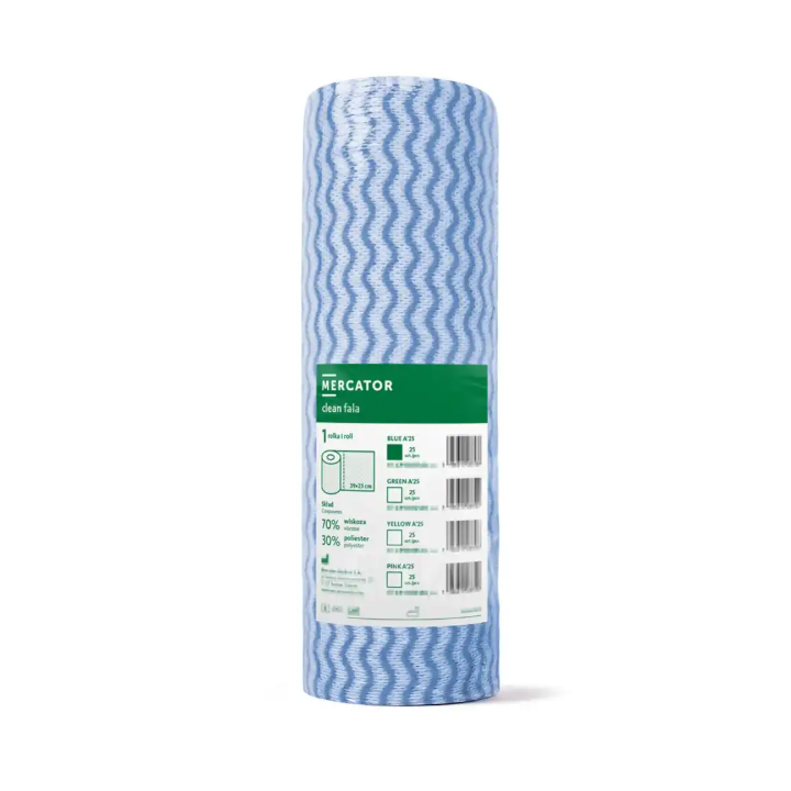 Mercator clean fala blue 25SZT, czyściwo profesjonalne, wiskoza
