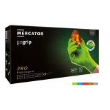 Mercator gogrip green mocne grube rękawiczki nitrylowe m zielone
