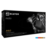 Mercator moto black 100 szt.. rozmiar l rękawice nitrylowe