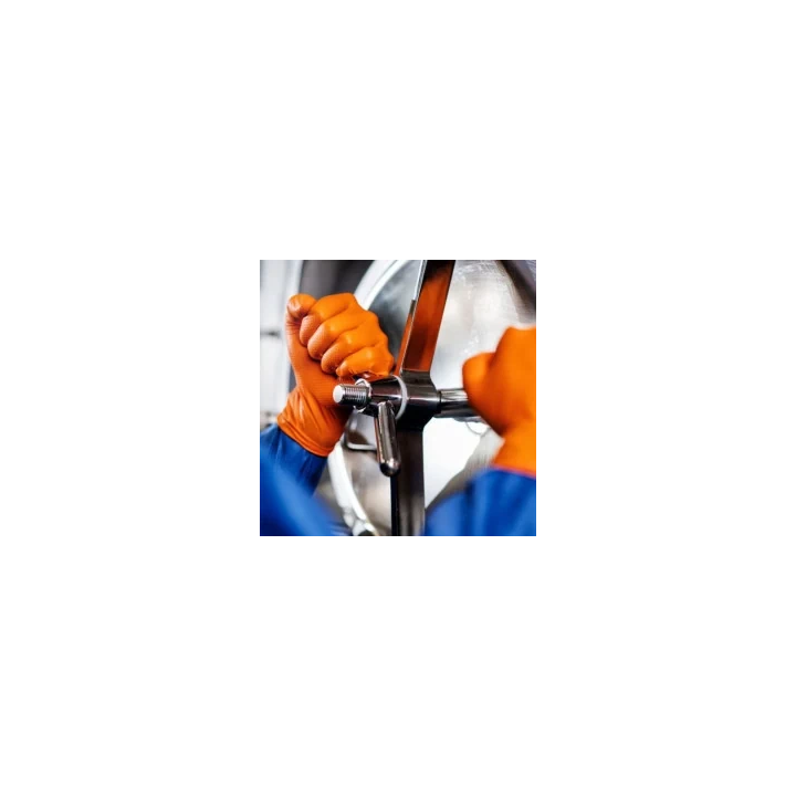 Mercator gogrip orange mocne grube rękawiczki nitrylowe m 50