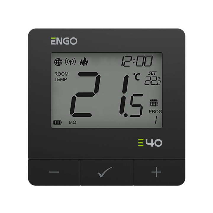 Programowany, internetowy regulator temperatury, natynkowy