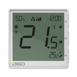Regulator klimakonwektorów, 24V, biały, internetowy, podtynkowy