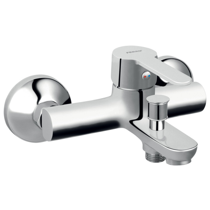Savio bateria wannowa bez zestawu natryskowego, chrom – Ferro