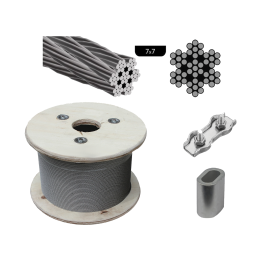 Linka stalowa 3 mm 520 kg (skrętka 7X7) – Dambat