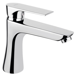 ALGEO SQUARE BATERIA UMYWALKOWA STOJĄCA, KOREK Z TWORZYWA CLICK-CLACK, CHROM