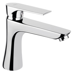 Algeo square bateria umywalkowa stojąca, korek z tworzywa click-clack, chrom