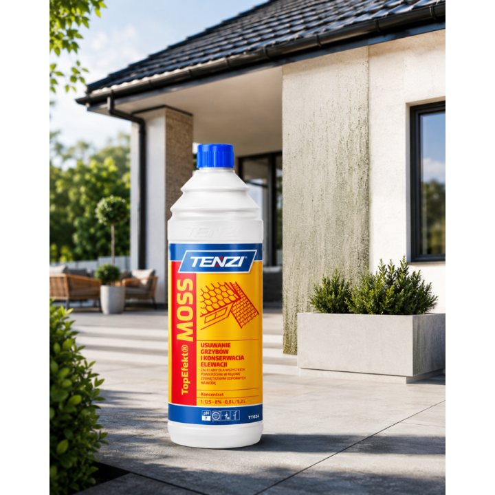 Preparat topefekt® 1L do usuwania grzybów i mchów z elewacji i