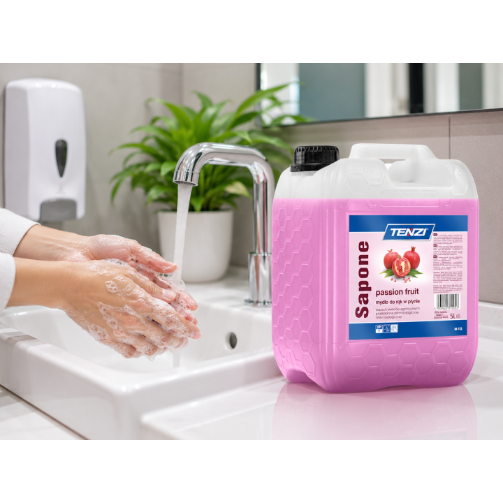 Mydło W płynie passion fruit 5L - nawilżające, bezpieczne dla