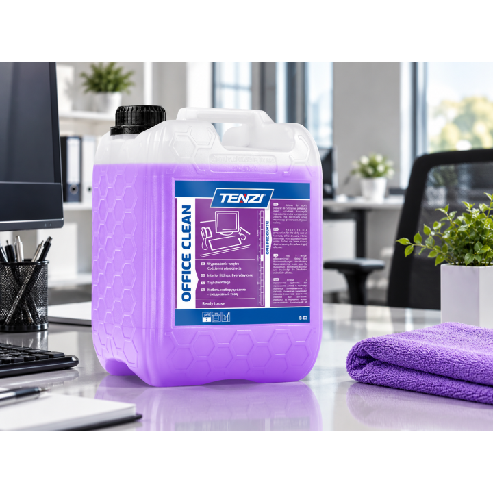 Ekonomiczny preparat office clean 5L, odświeżający, bez smug, do