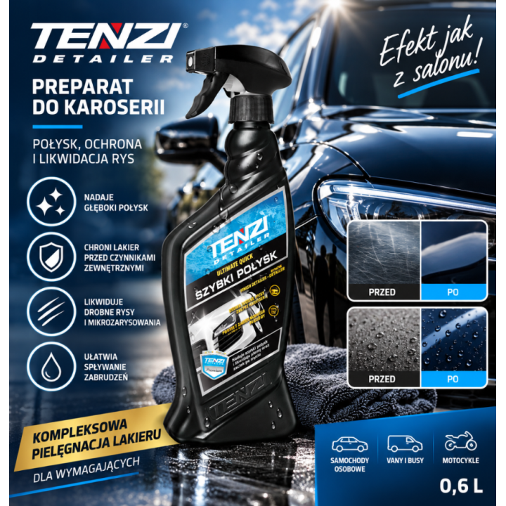 Preparat do karoserii 0,6L - połysk i ochrona lakieru z