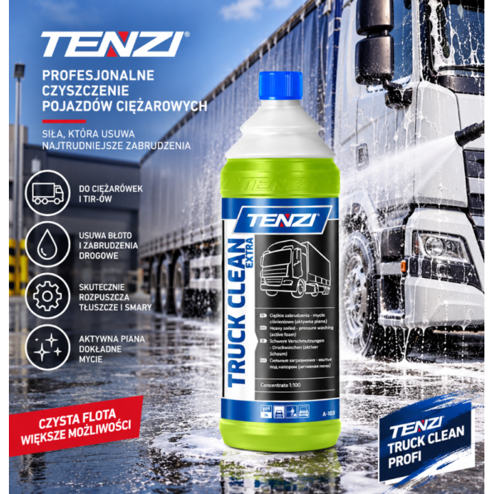 Super mocny dwufazowy środek do mycia tirów i cystern 1L – Tenzi