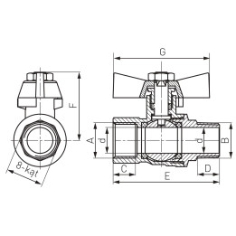 FILTR SKOŚNY SIATKOWY, NAKRĘTNO-NAKRĘTNY, DN40, G1 1/2