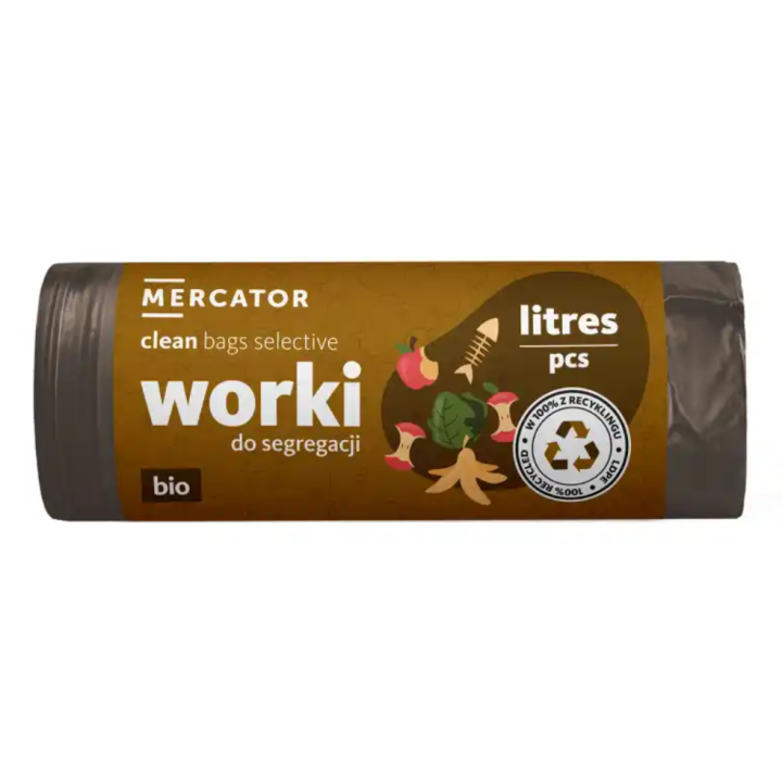 Worki do segregacji, BIO, 120L, brązowe – Mercator Medical