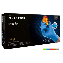 Mercator gogrip 50 szt.. rękawice nitrylowe, bezpudrowe