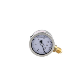 MANOMETR GLICERYNOWY RF 50 GLY, D701, FI50 MM, 0÷25 BAR, G1/4", RAD, KL. 1,6