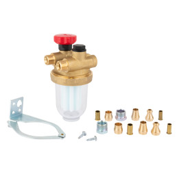 Filtr olejowy dwururowy z 500 SI, z wkładem plastikowym, 200 L/H
