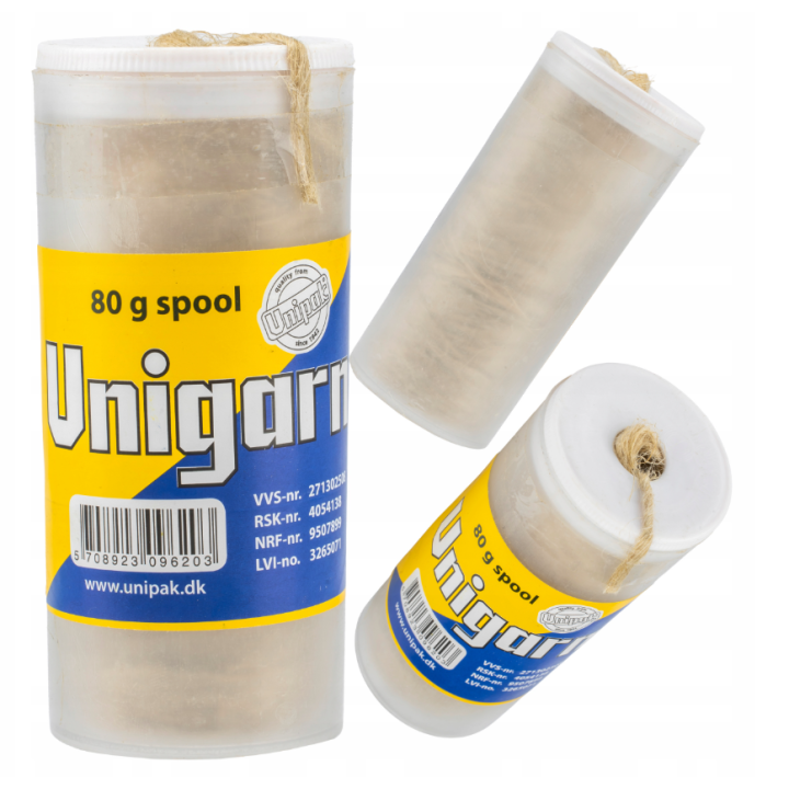 Konopie pakuły lniane 80G Unipak - profesjonalne szczeliwo do