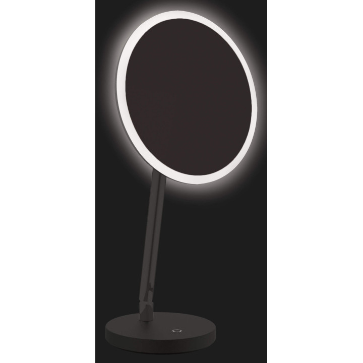 Lusterko kosmetyczne stojące - podświetlenie LED nero ADI N812