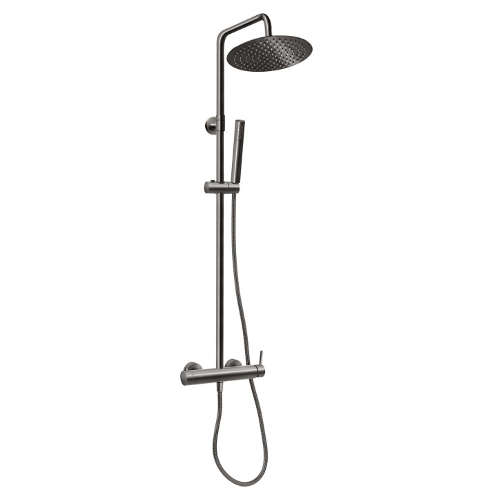 Ciriculus zestaw natryskowy z deszczownią, GUN metal – Ferro