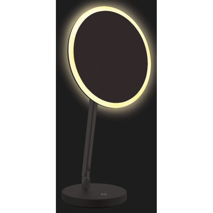 Lusterko kosmetyczne stojące - podświetlenie LED nero ADI N812