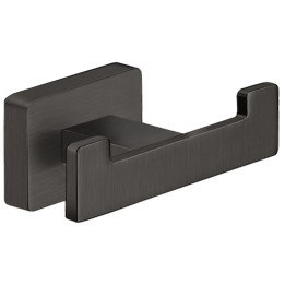 Greta wieszak podwójny, GUN metal – Ferro