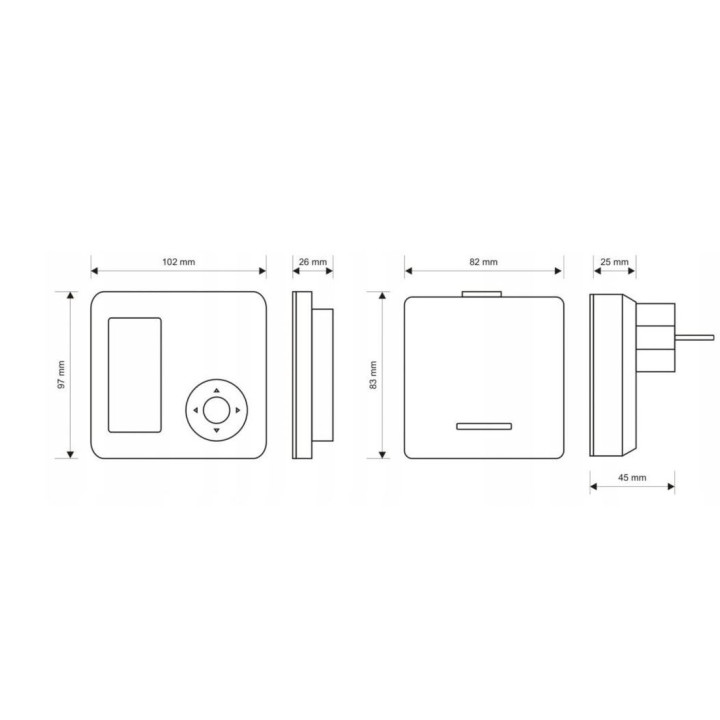 Regulator pokojowy sterownik bezprzewodowy 4040 smart wifi biały