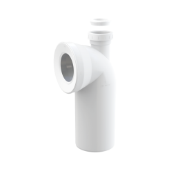 Przyłącze do stojącej miski WC, kolano 90° z przyłączem DN 40/50