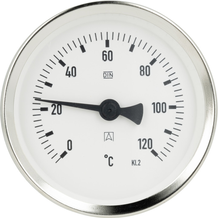 Termometr bimetaliczny BiTh 80, fi80 mm, 0÷120°C, L 40 mm, G1/2"
